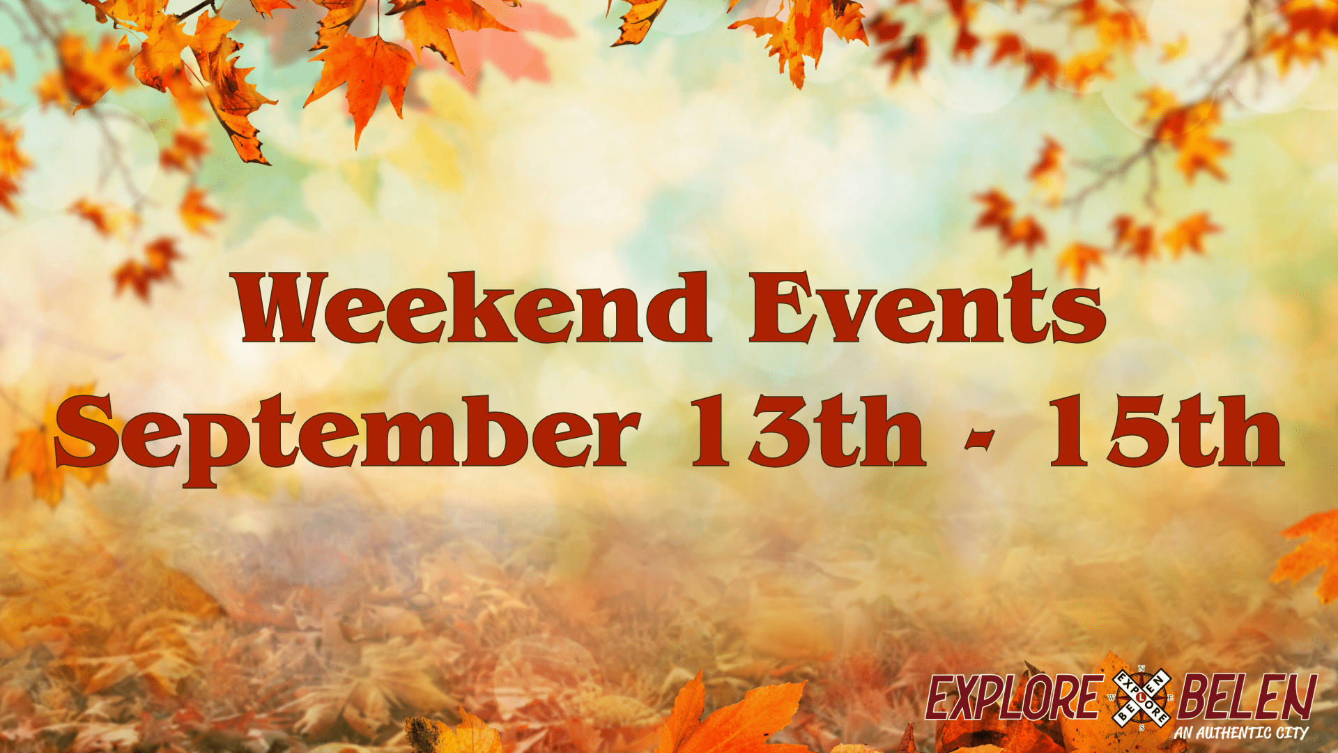 Featured image for “Weekend Events September 13 – 15”