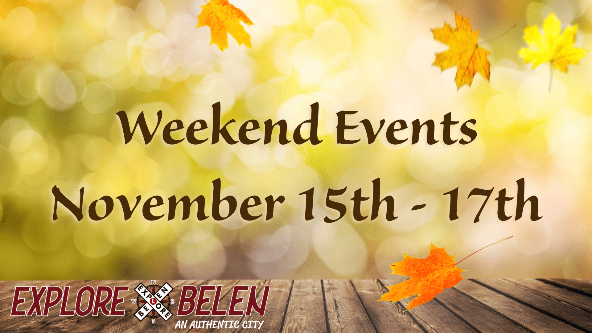 Featured image for “Weekend Events November 15th – 17th”